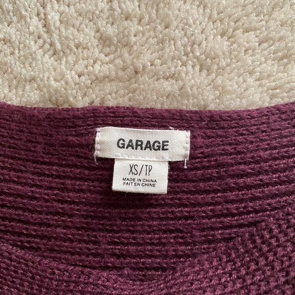 Garage Burgundy Sweater - Picture 3 of 4